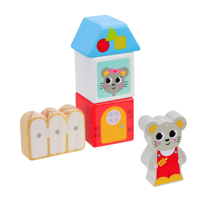 Развивающие игрушки - Деревянная игрушка Kids hits Wooden Building Set Dump Truck (KH20/016)#3