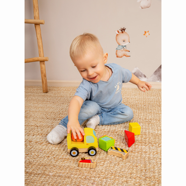 Развивающие игрушки - Деревянная игрушка Kids hits Wooden Building Set Cement Mixer (KH20/017)#5