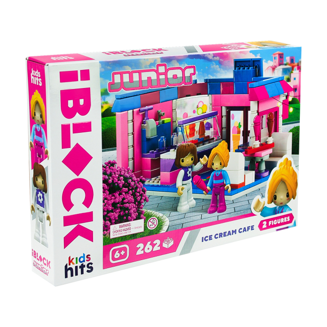 Конструктори з унікальними деталями - Конструктор IBLOCK Junior Kids hits Кафе-морозиво 262 деталі (KH08/003/3)#2