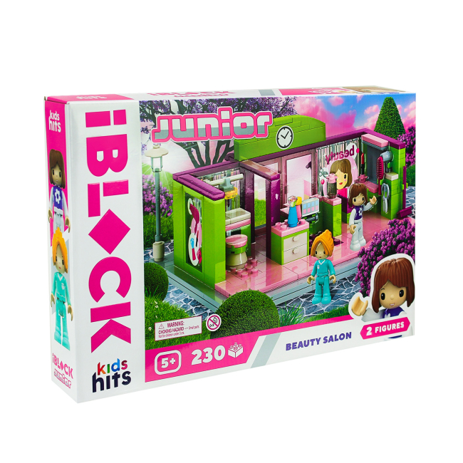Конструктори з унікальними деталями - Конструктор IBLOCK Junior Kids hits Салон краси 230 деталей (KH08/004/1)#2