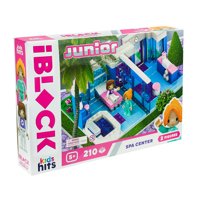 Конструктори з унікальними деталями - Конструктор IBLOCK Junior Kids hits Спа-центр 210 деталей (KH08/004/4)#2