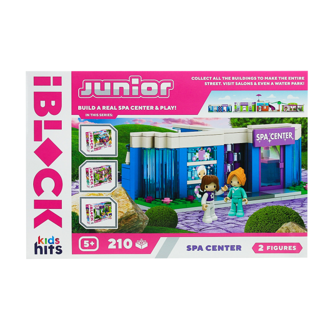 Конструктори з унікальними деталями - Конструктор IBLOCK Junior Kids hits Спа-центр 210 деталей (KH08/004/4)#3
