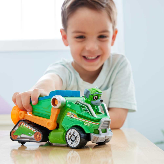 Транспорт і спецтехніка - Ігровий набір Paw Patrol Рятувальний автомобіль-трансформер з Роккі (SM17776/6474)#9
