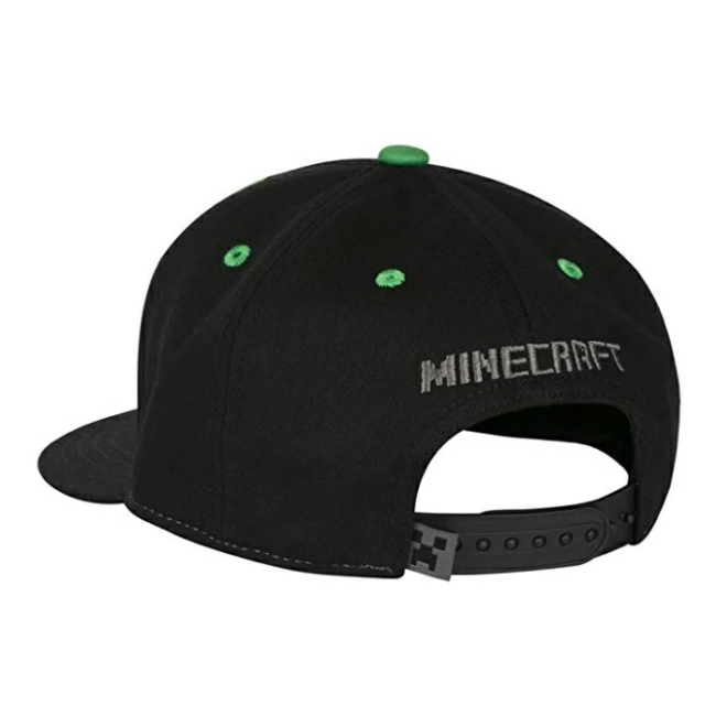 Кепки, панамки - Бейсболка J!NX Minecraft Creepin Snap back (JINX-7116)#2