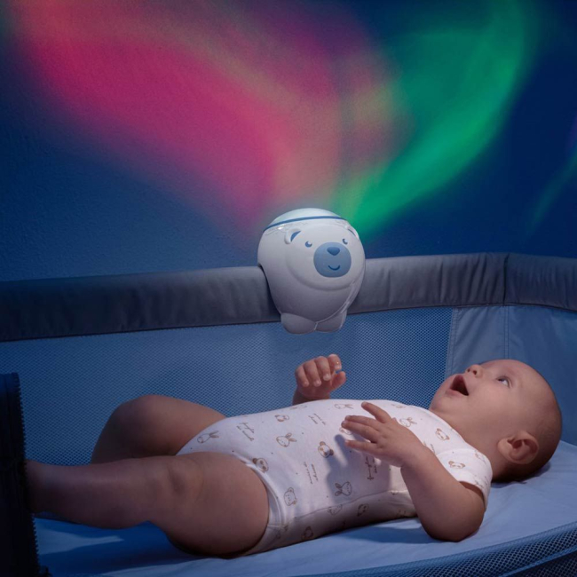 Ночники, проекторы - Ночник-проектор Chicco Полярный медвежонок голубой 2 в 1 (11558.20)#6