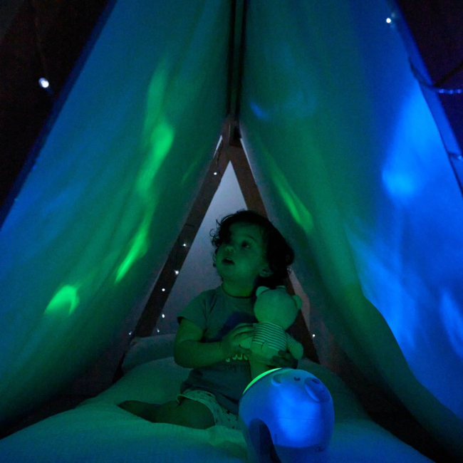 Ночники, проекторы - Ночник-проектор Chicco Полярный медвежонок голубой 2 в 1 (11558.20)#8