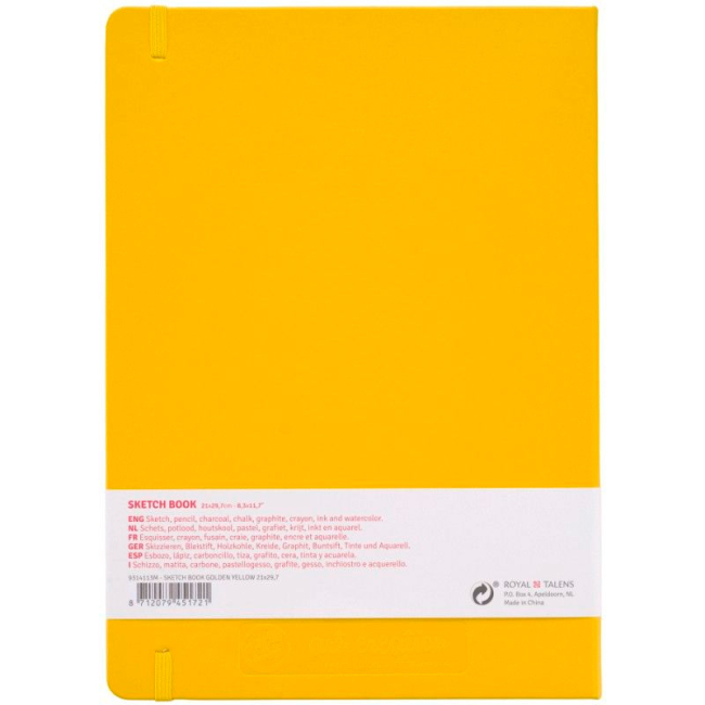 Канцтовари - Блокнот Royal Talens Golden Yellow 21 х 30 см (9314113M)#2