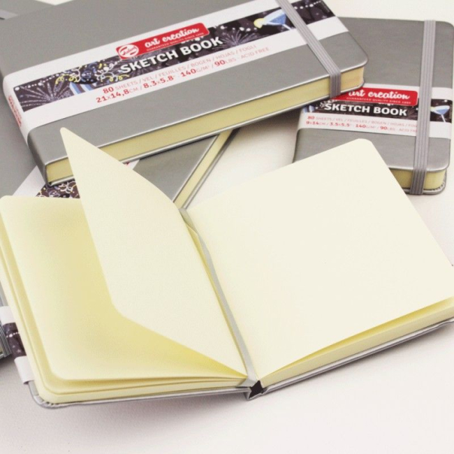 Канцтовари - Блокнот Royal Talens Shiny Silver 21 х 30 см (9314043M)#4