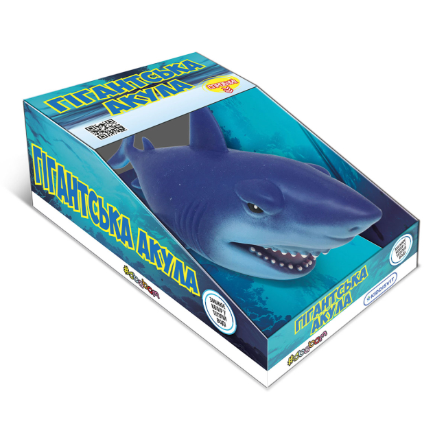 Антистрес іграшки - Стретч-антистрес Sbabam Гігантська акула синя (66/CN21-2)#3