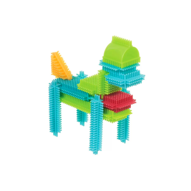 Блочные конструкторы - Конструктор Battat Lite Bristle Blocks Строитель 56 деталей (BT3070Z)#4