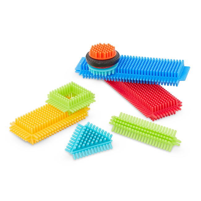 Блочные конструкторы - Конструктор Battat Lite Bristle Blocks Строитель 36 деталей (BT3099Z)#4