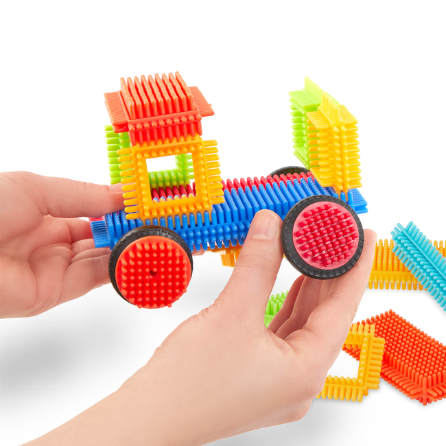 Блочные конструкторы - Конструктор Battat Lite Bristle Blocks Строитель 36 деталей (BT3099Z)#5