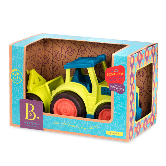 Машинки для малюків - Баттатомобіль Battat Трактор лайм-океан (BX1727Z)#4