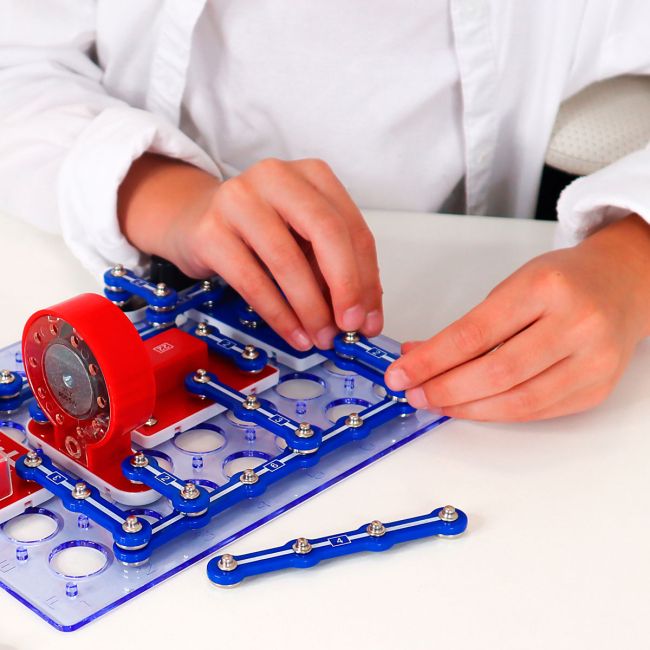 Научные игры, фокусы и опыты - Электронный конструктор Doka Поймай движение 9 схем (D70705)#4