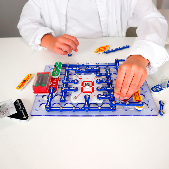 Наукові ігри, фокуси та досліди - Електронний конструктор Doka STEM школа 999 схем (D70708)#2