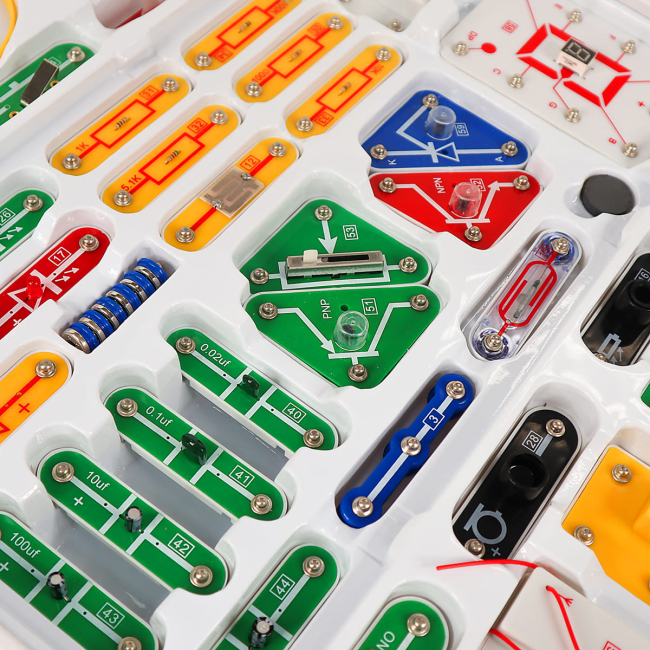 Наукові ігри, фокуси та досліди - Електронний конструктор Doka STEM школа 999 схем (D70708)#4