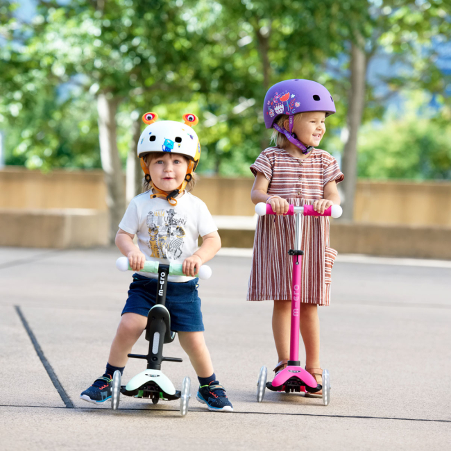 Защитное снаряжение - Защитный шлем Micro S фиолетовый с цветами (AC2137BX)#8