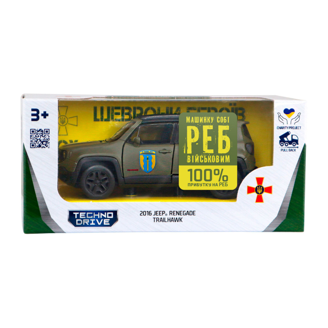 Транспорт и спецтехника - Внедорожник TechnoDrive Шевроны Героев Jeep Renegabe Enegabe Trailhawk Айдар (250351W)#9