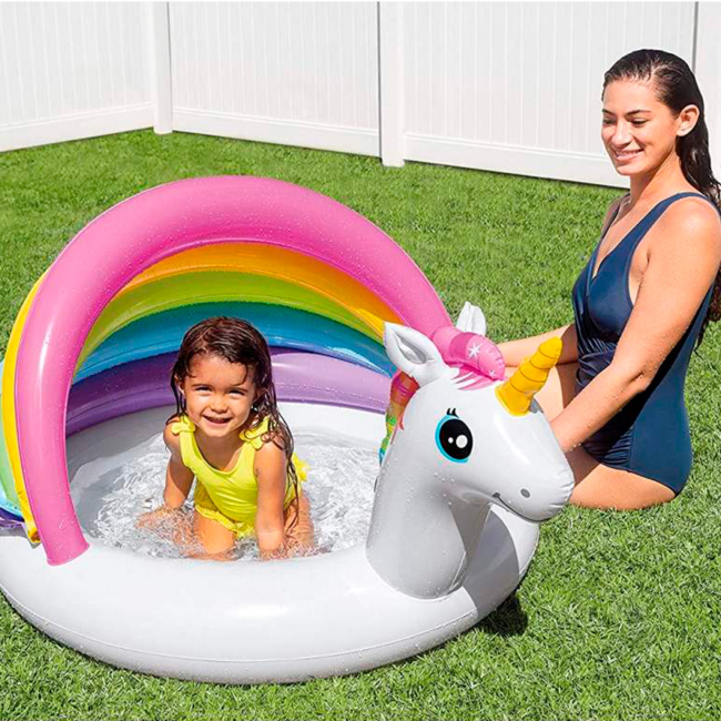 Для пляжу і плавання - Басейн надувний INTEX Unicorn (57113)#4