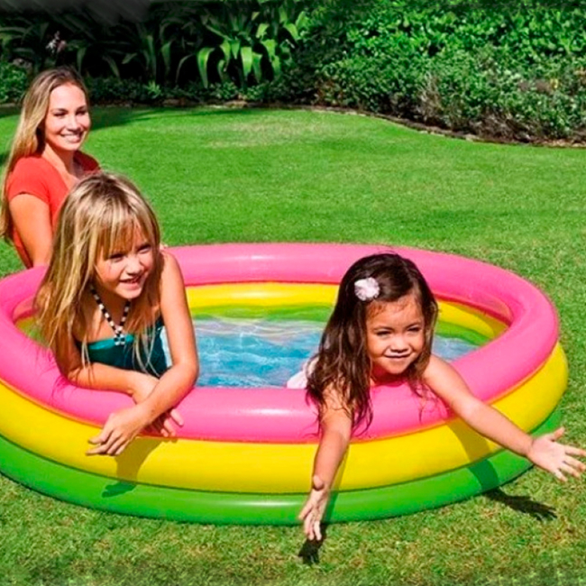 Для пляжа и плавания - Надувной бассейн INTEX Радуга (57422)#4