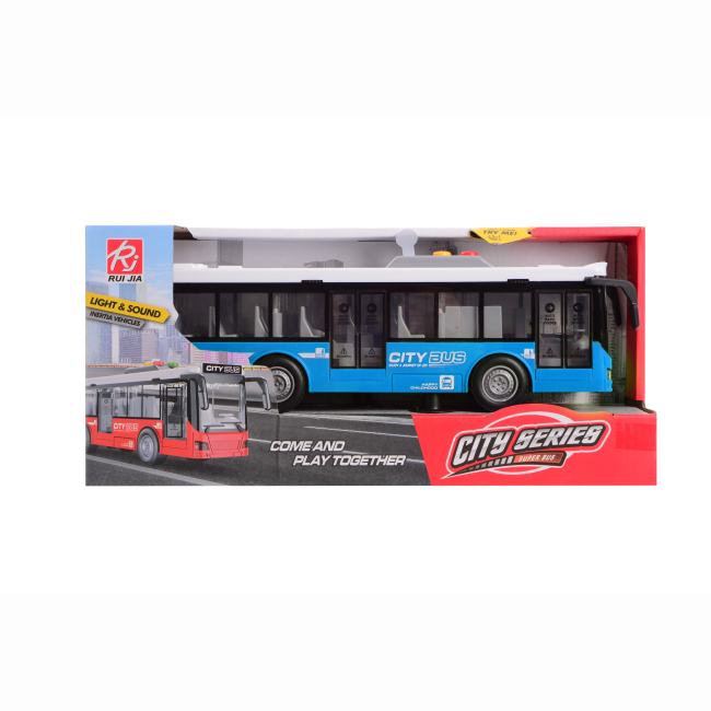 Транспорт и спецтехника - Автомодель DIY Toys Городской автобус синий (CJ-4023759/2)#3