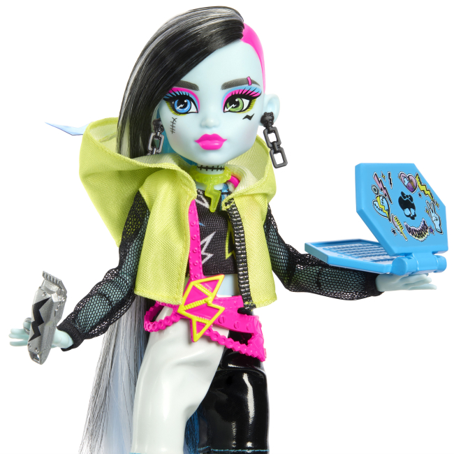 Куклы - Набор-сюрприз Monster High Неоновые и бомбезные Ужасо-секреты Фрэнки (HNF79)#4