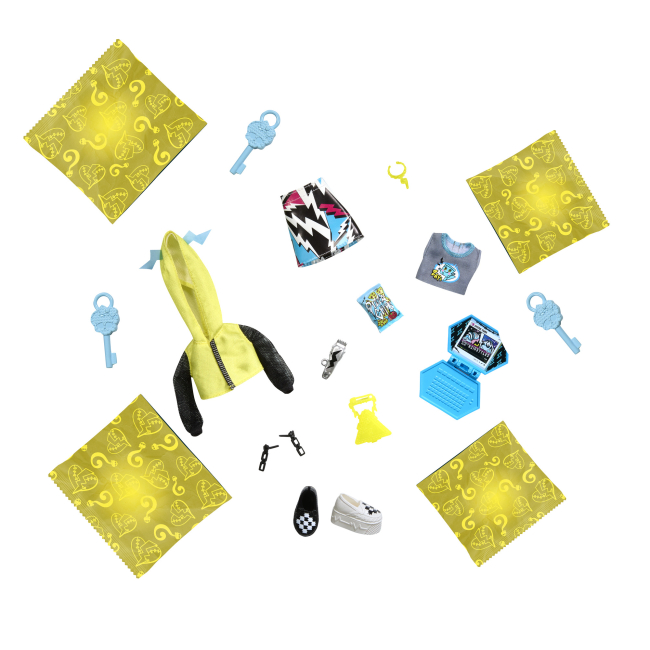 Куклы - Набор-сюрприз Monster High Неоновые и бомбезные Ужасо-секреты Фрэнки (HNF79)#5