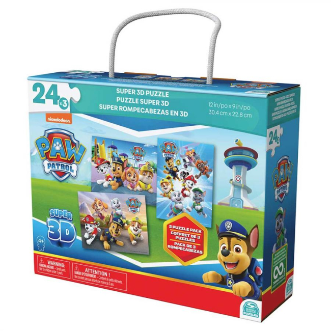 3D-пазли - 3D Пазл Spin Master Цуценячий патруль Супер 3D 3 в 1  (SM98351/6066807)#2