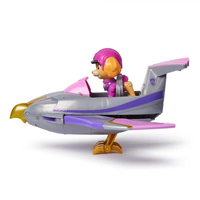 Фігурки персонажів - Ігровий набір Paw Patrol Джунглі Автомобіль-трансформер з водієм Скай (SM17776/0617)#4
