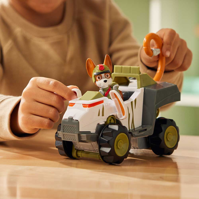 Фігурки персонажів - Ігровий набір Paw Patrol Джунглі Автомобіль-трансформер з водієм Трекер (SM17776/0631)#7