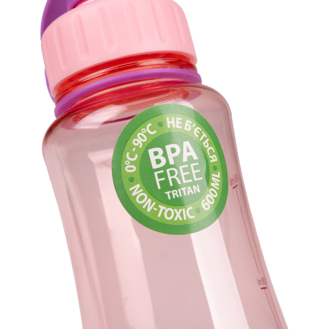 Бутылки для воды - Бутылка для воды Yes Fusion розовая 600 мл (708190)#2
