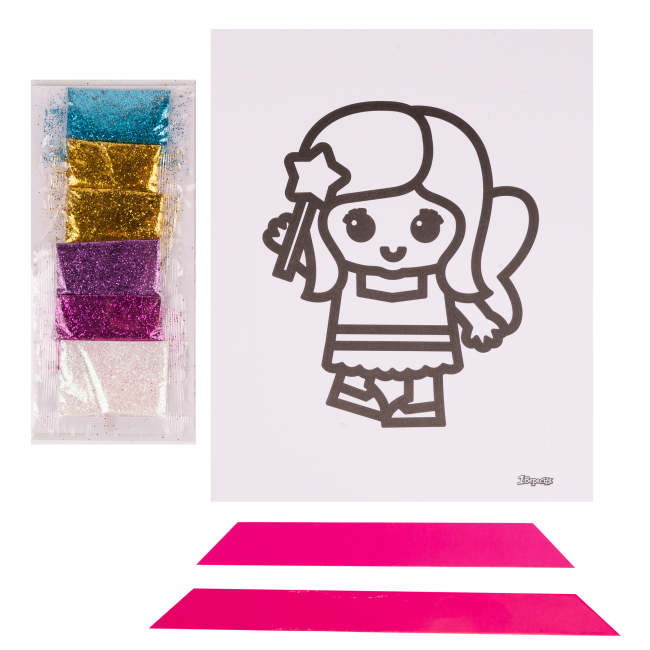 Набори для творчості - Набір для творчості 1 Вересня Аплікація глітером Чарівниця (954561)#2