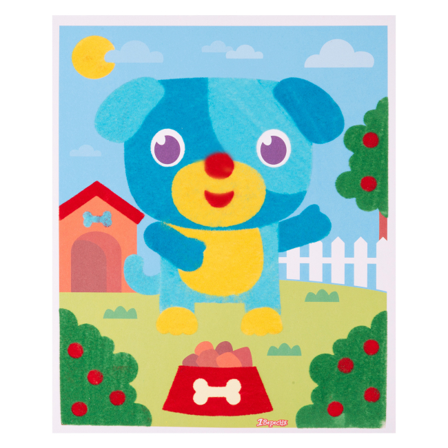 Набори для творчості - Набір для творчості 1 Вересня Аплікація з вельвету Цуценя (954557)#2