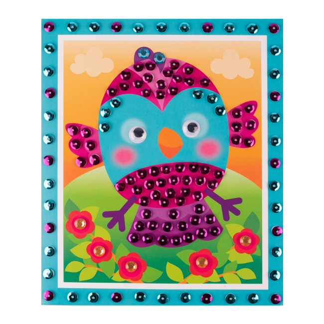 Наборы для творчества - ​Набор для творчества 1 Вересня Аппликация пайетками Птичка (954587)#2