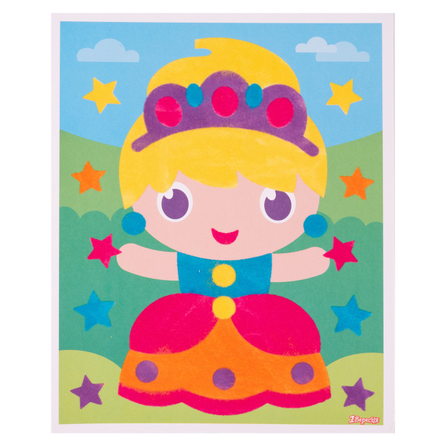 Наборы для творчества - ​Набор для творчества 1 Вересня Аппликация из вельвета Принцесса (954558)#3