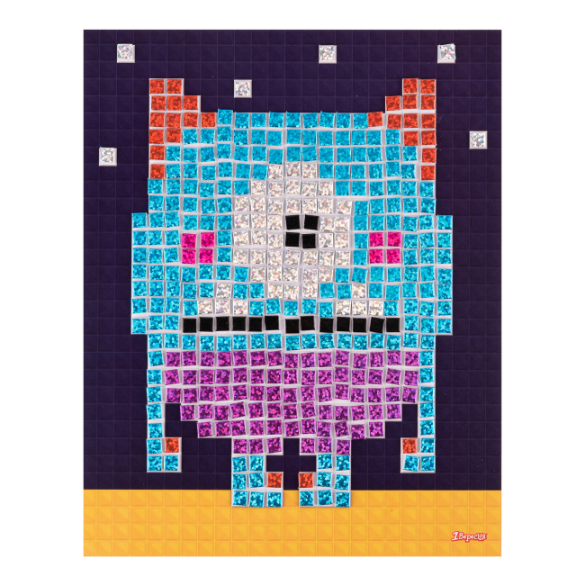 Набори для творчості - ​Набір для творчості 1 Вересня Аплікація стікерами Піксельний монстрик (954582)#3