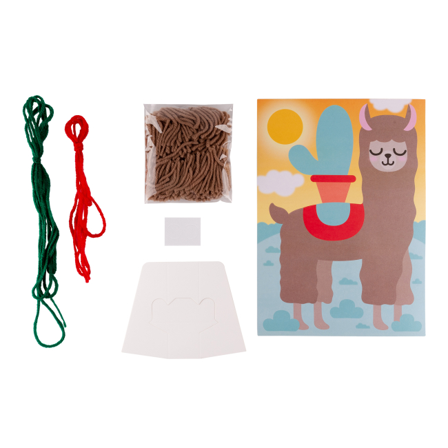 Наборы для творчества - ​Набор для творчества 1 Вересня Аппликация из пряжи Лама (954563)#2
