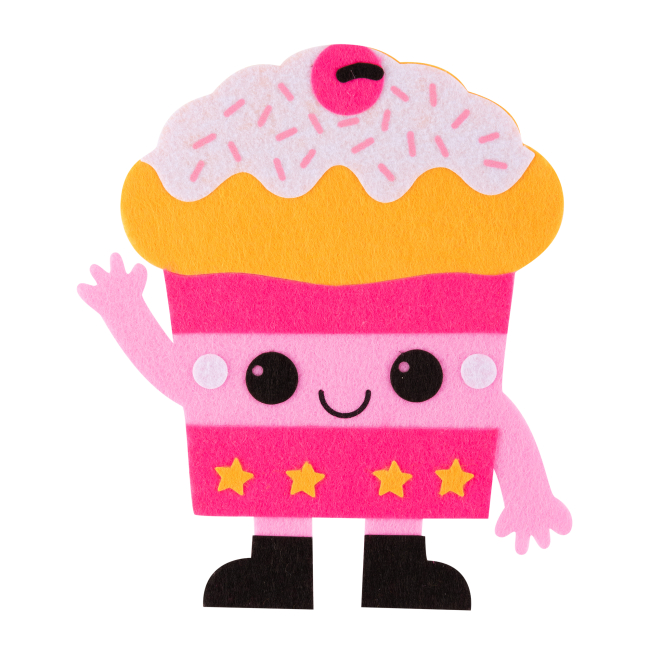 Наборы для творчества - Набор для творчества 1 Вересня​ Аппликация из фетра Капкейк (954576)#3