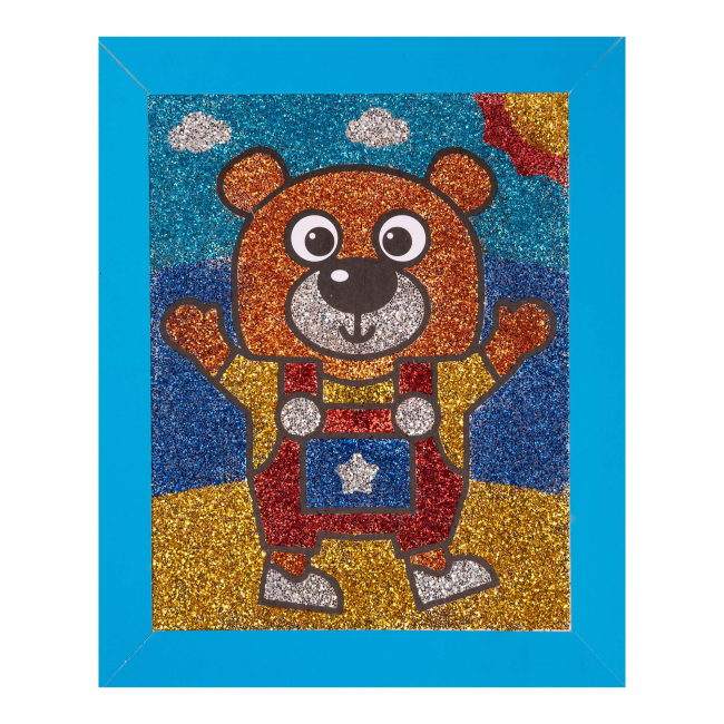 Наборы для творчества - Набор для творчества 1 Вересня Аппликация глиттером Медвежонок (954562)#3