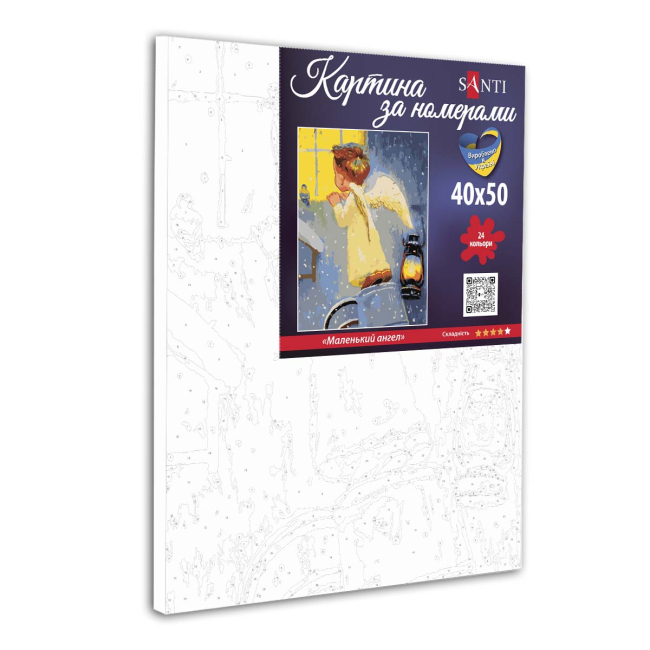 Товари для малювання - Картина за номерами Santi Маленький ангел 40 х 50 см (954271)#2