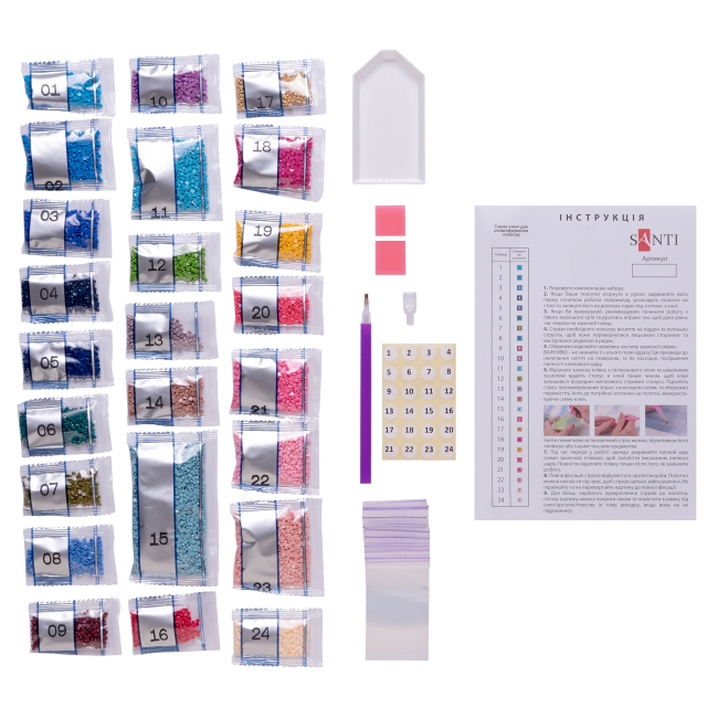 Мозаика - Алмазная мозаика Santi Черепаха 40 х 40 см (954517)#3