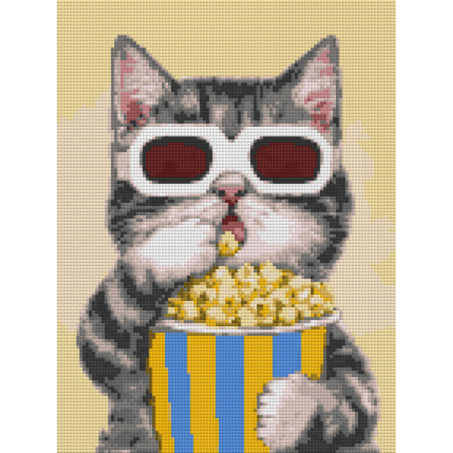 Мозаїка - Алмазна мозаїка Santi Кіт-кіноман 30 х 40 см (954709)#2