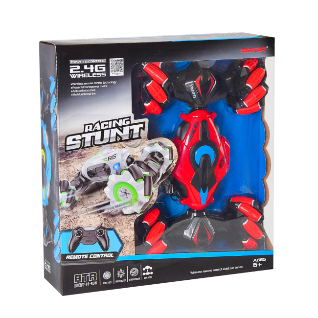 Радіокеровані моделі - Машинка-перевертень Shantou Jinxing червона (666-811A/1)#5