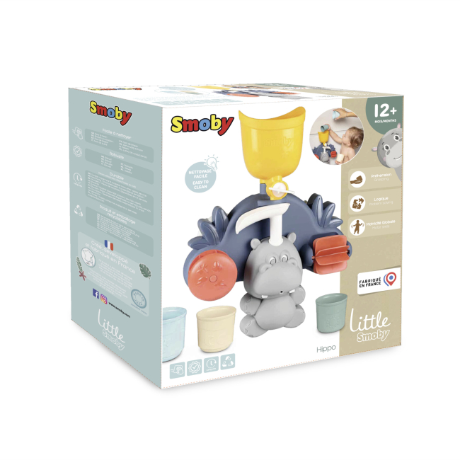 Игрушки для ванны - Игрушка для ванны Smoby Little Водяная мельница Бегемот (140405)#2