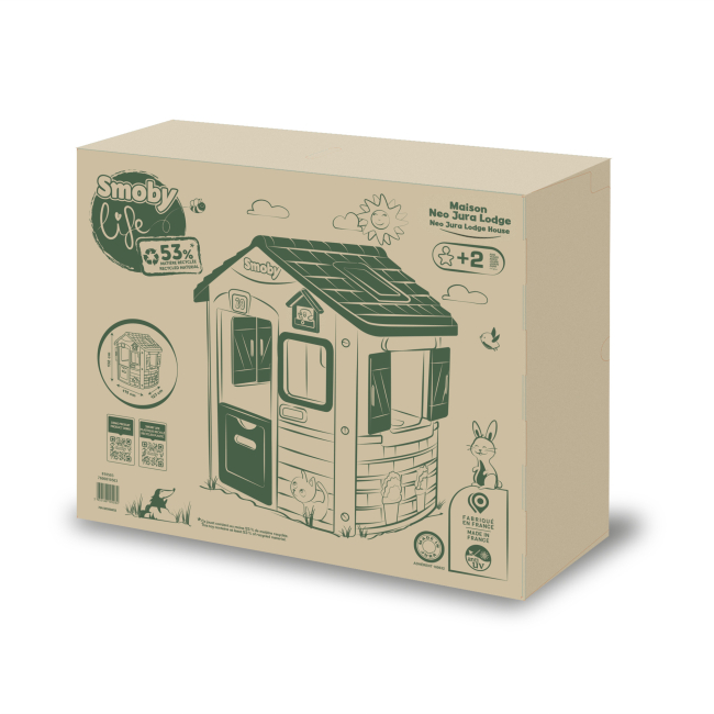 Ігрові комплекси, гойдалки, гірки - Будиночок лісника Smoby Green Нео (810503)#2