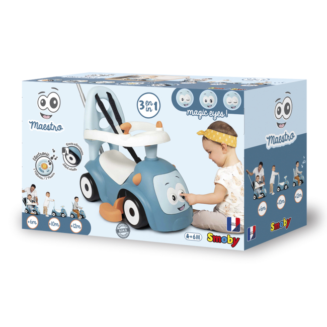 Толокары - Толокар Smoby Маэстро 3 в 1 голубой (720304)#4