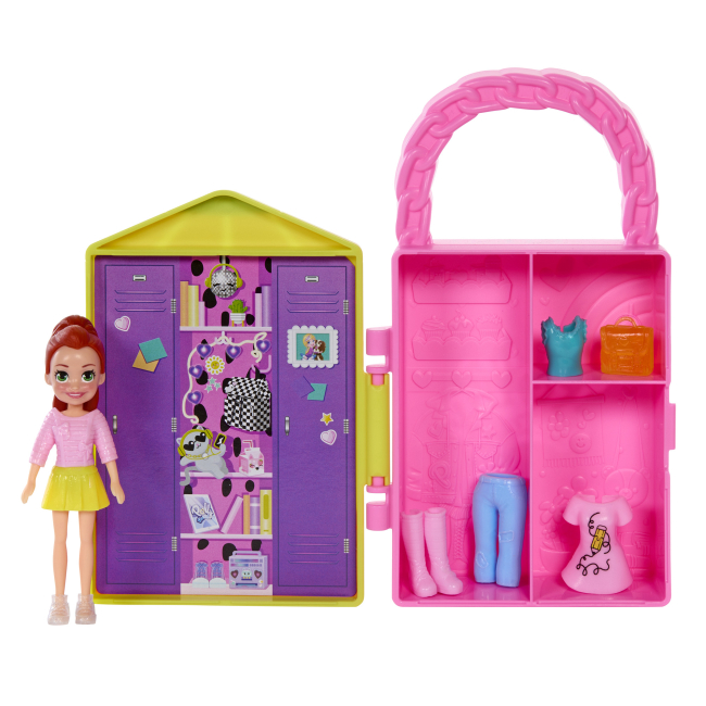 Ляльки - Ігровий набір Polly Pocket Сюрпризи в шафі жовта (HRD64/HTV04)#2