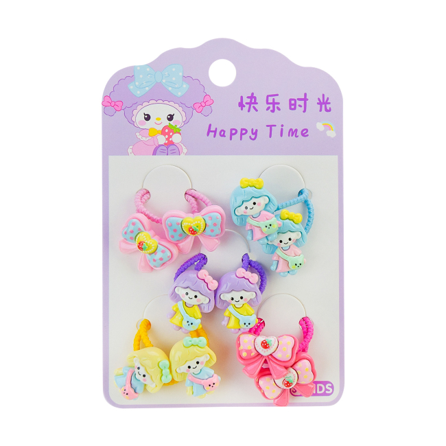 Бижутерия и аксессуары - Набор резинок для волос Shantou Jinxing в ассортименте (CEL-2403)#4