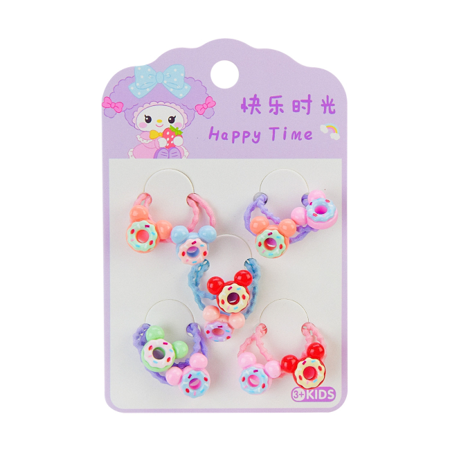 Бижутерия и аксессуары - Набор резинок для волос Shantou Jinxing в ассортименте (CEL-2403)#5