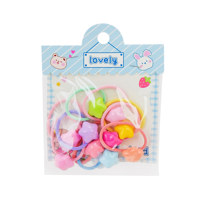 Бижутерия и аксессуары - Набор резинок для волос Shantou Jinxing в ассортименте (CEL-2407)#2